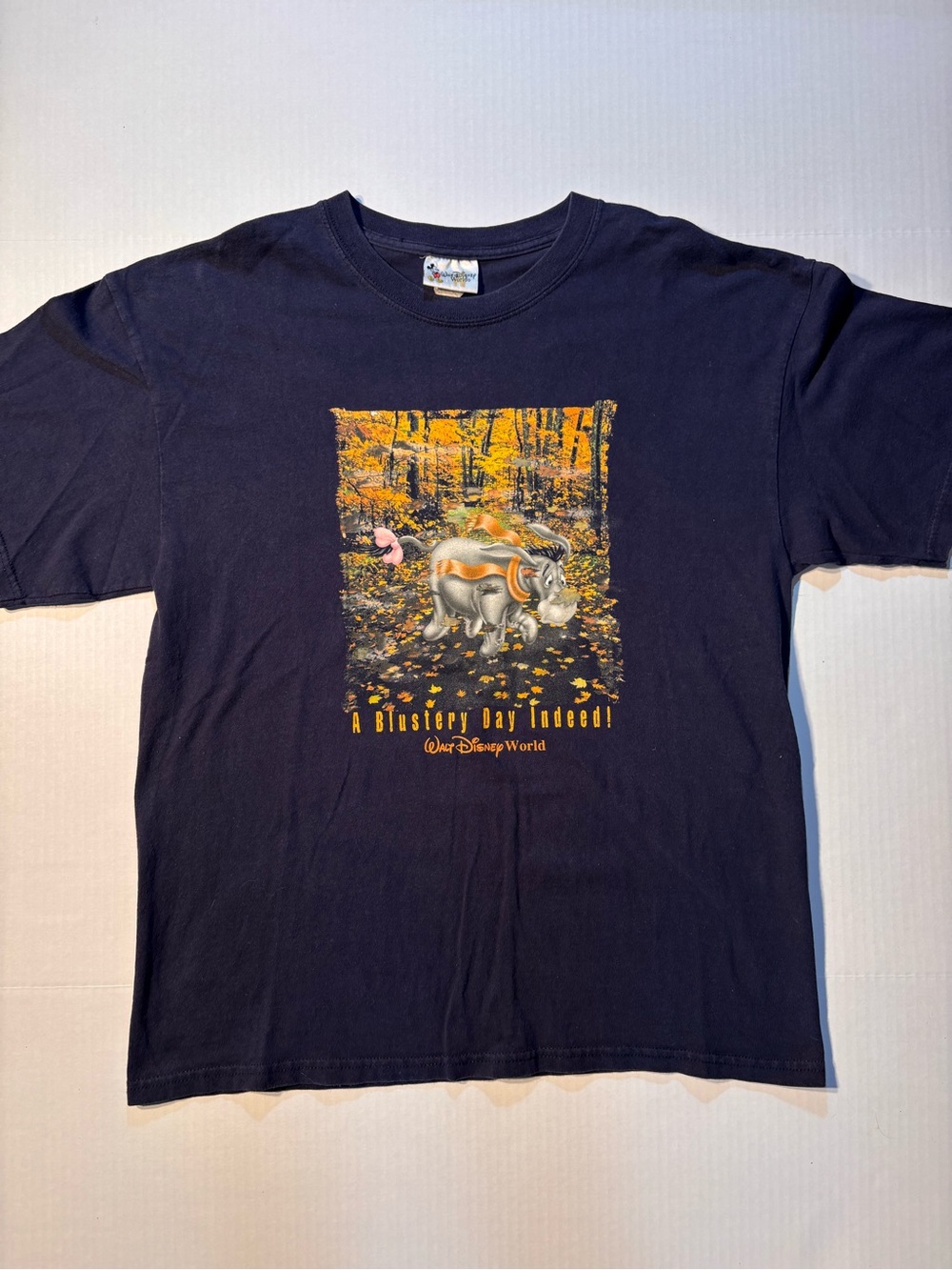 Vtg Walt Disney World Eeyore Winnie the Pooh Cartoon 90’s Graphic T-Shirt Sz L